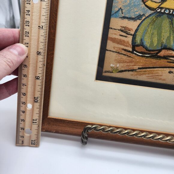 Gerda Christofferson Native American Indian Child Framed Matted Signed - Picture 5 of 7